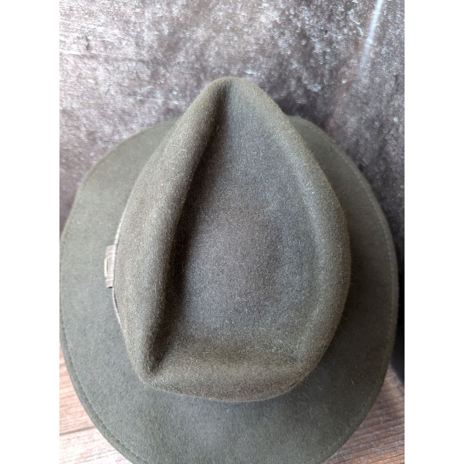 Vintage Vintage Wegener Fedora mens hat green 55cm Size ONE SIZE - 4 Thumbnail