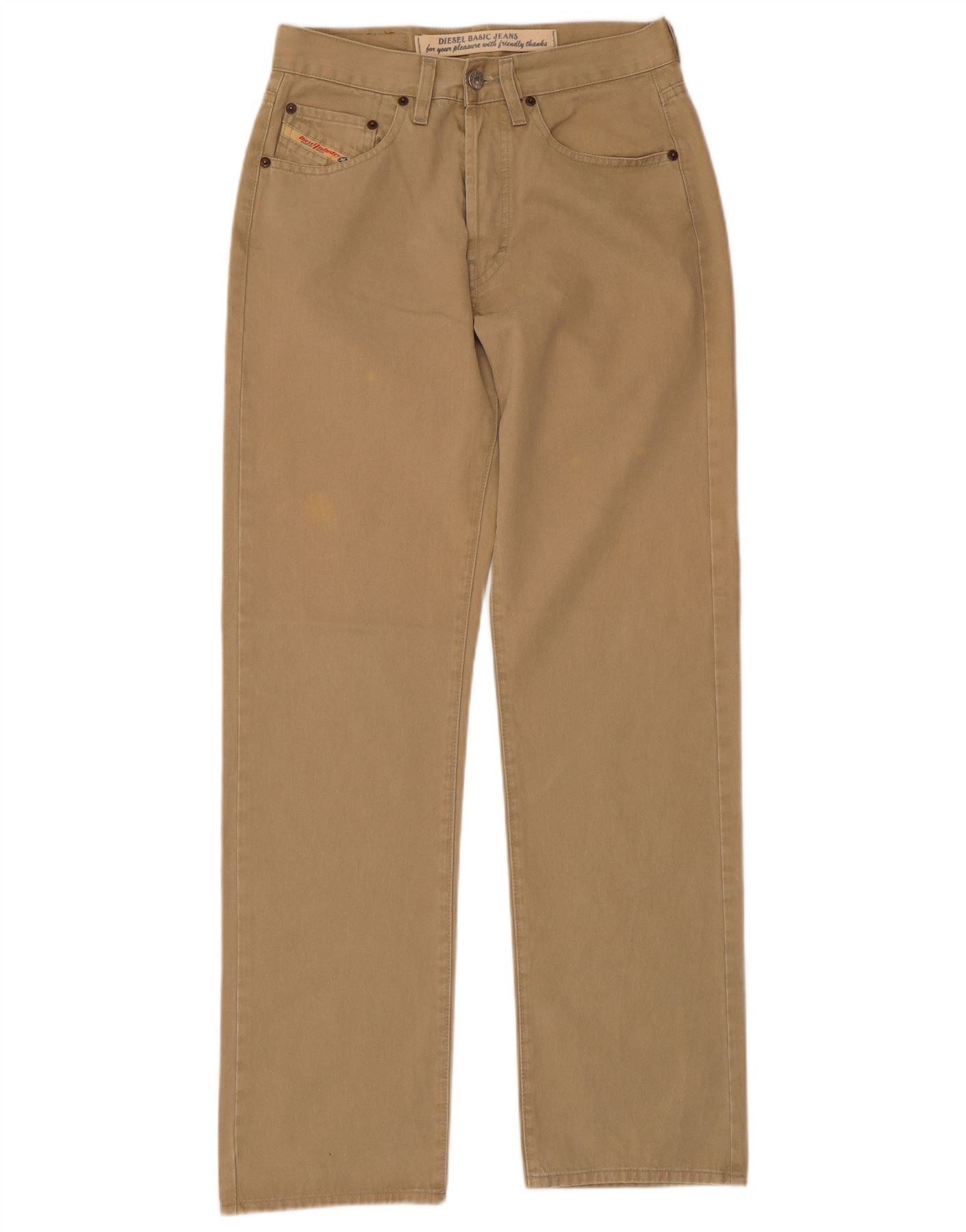 Diesel Mens Straight Casual Trousers W29 L31 Beige Cotton Size US 30 / EU 46 - 1 Thumbnail