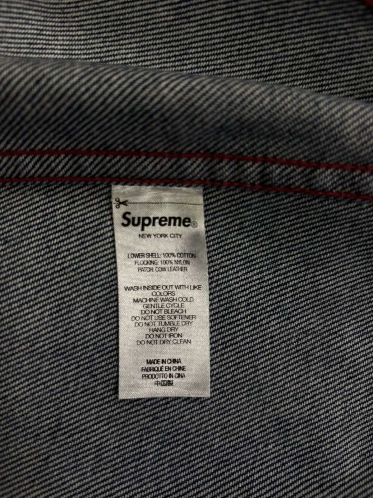 Supreme Supreme Flocked Denim Trucker Jacket (2023) Size US XL / EU 56 / 4 - 16 Thumbnail