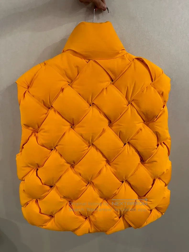 Bottega Veneta Bottega Veneta Orange Yellow Down Vest Size US M / EU 48-50 / 2 - 2 Thumbnail