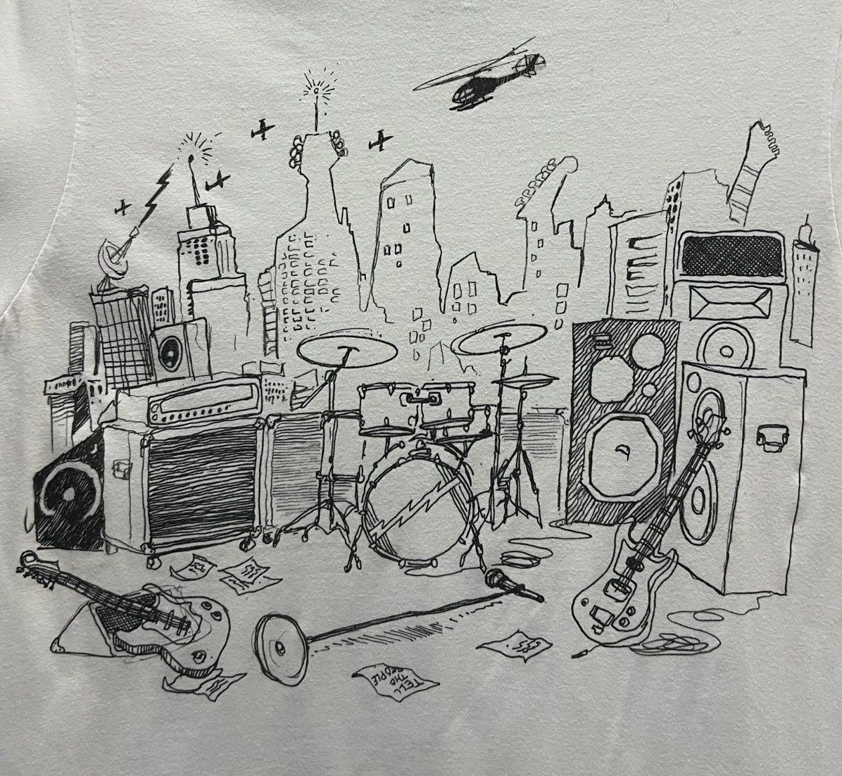 Band Tees × Vintage VINTAGE TELL THE PEOPLE SHIRT Size US S / EU 44-46 / 1 - 3 Thumbnail