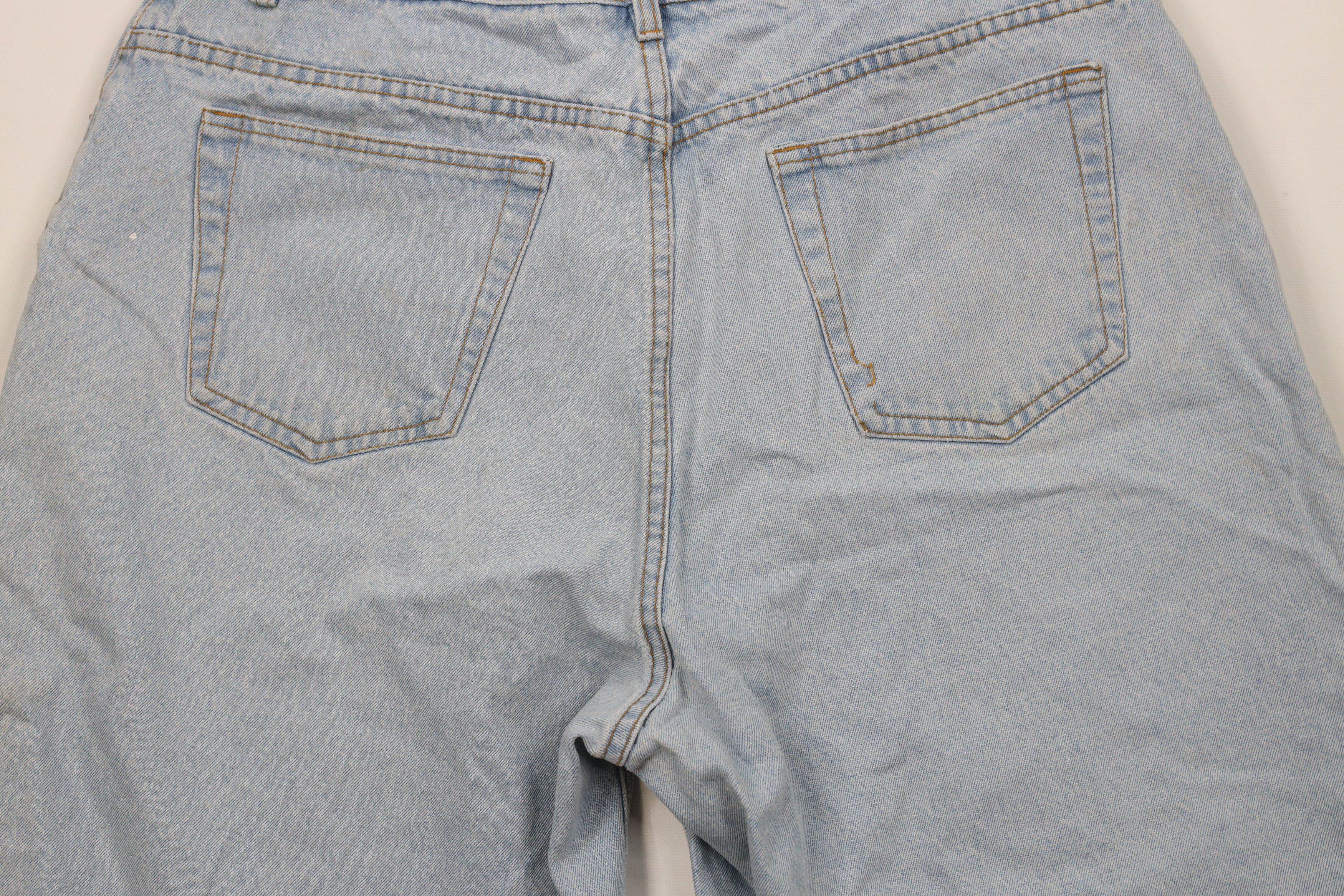Vintage Vintage 90s IOU Baggy Fit Denim Jean Shorts Jorts Cotton Size US 38 / EU 54 - 13 Thumbnail