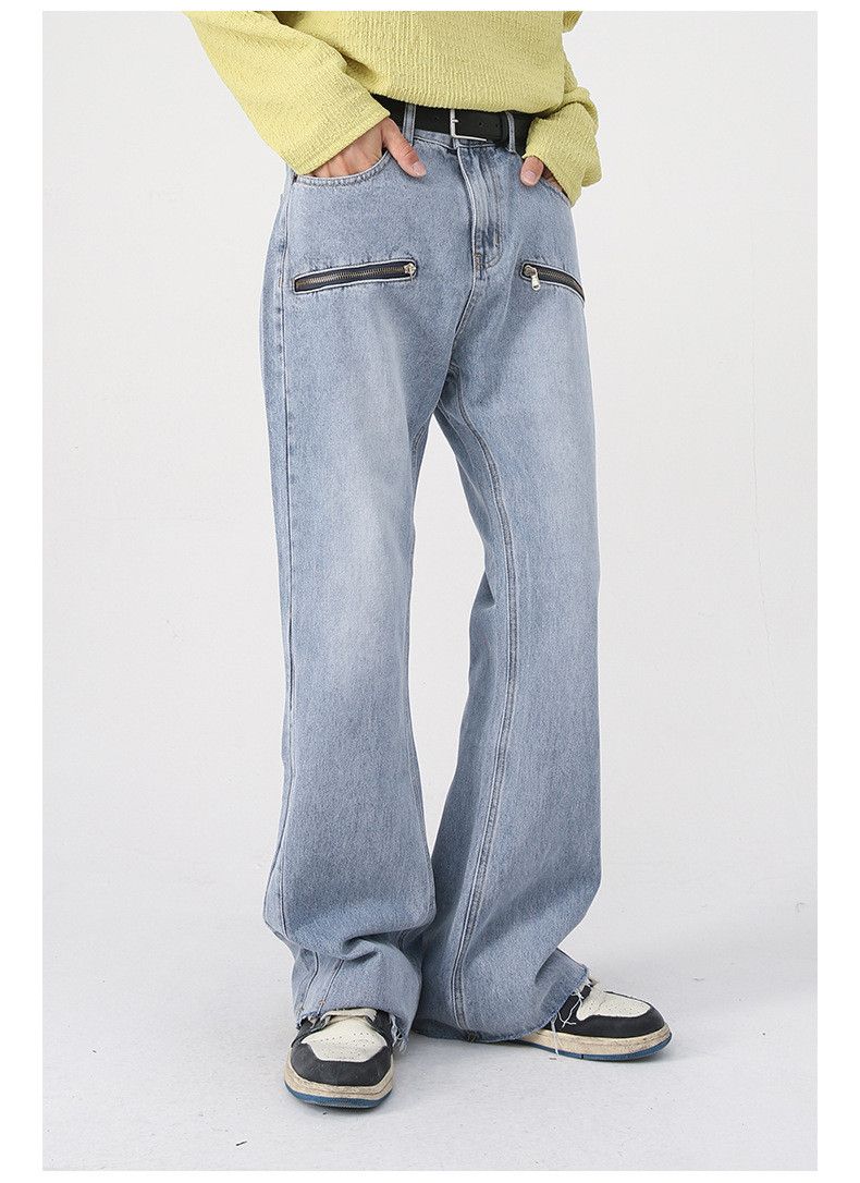 Japanese Brand Washed distressed bootcut jeans y2k Size US 32 / EU 48 - 5 Thumbnail
