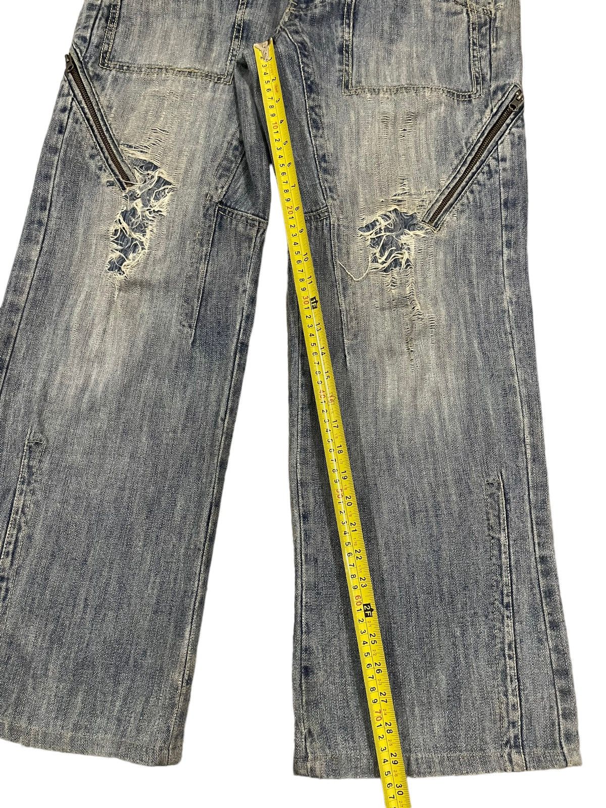 Japanese Brand Vintage Japanese Brand Distressed Avant Garde Baggy Jeans Size US 34 / EU 50 - 11 Thumbnail
