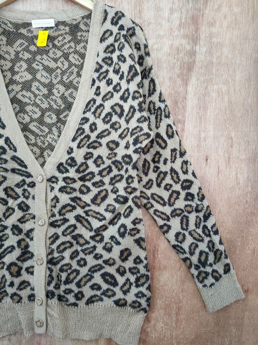 Aran Isles Knitwear Hyphen leopard cardigan mohair like number nine #46-193DLA Size US M / EU 48-50 / 2 - 4 Thumbnail