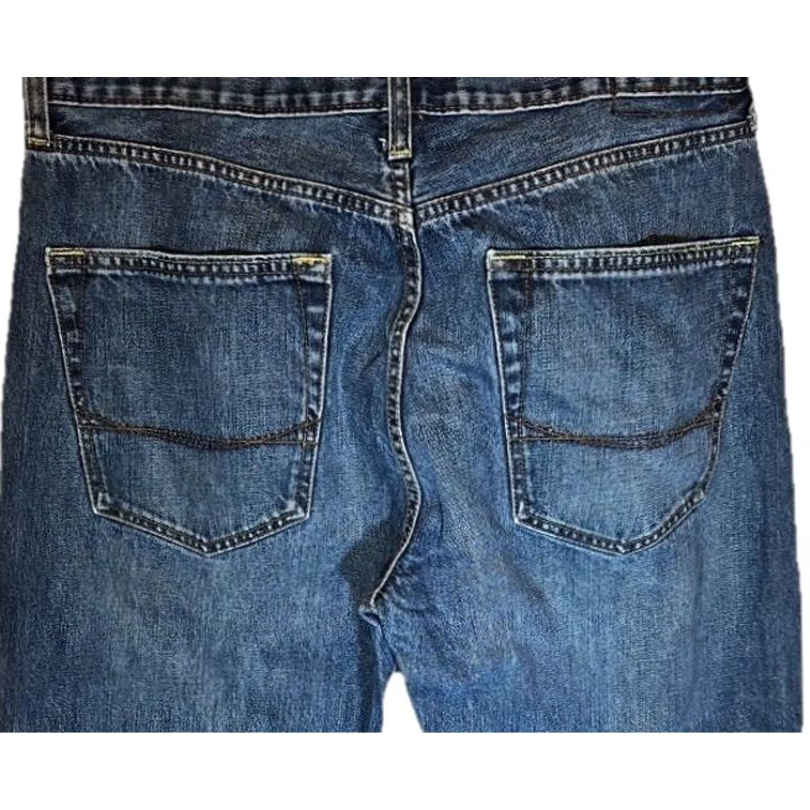 Denime Bullhead Jeans Men 34x32 Straight Medium Wash Denim Regular Size 34 Blue Stripe? Size US 34 / EU 50 - 5 Thumbnail