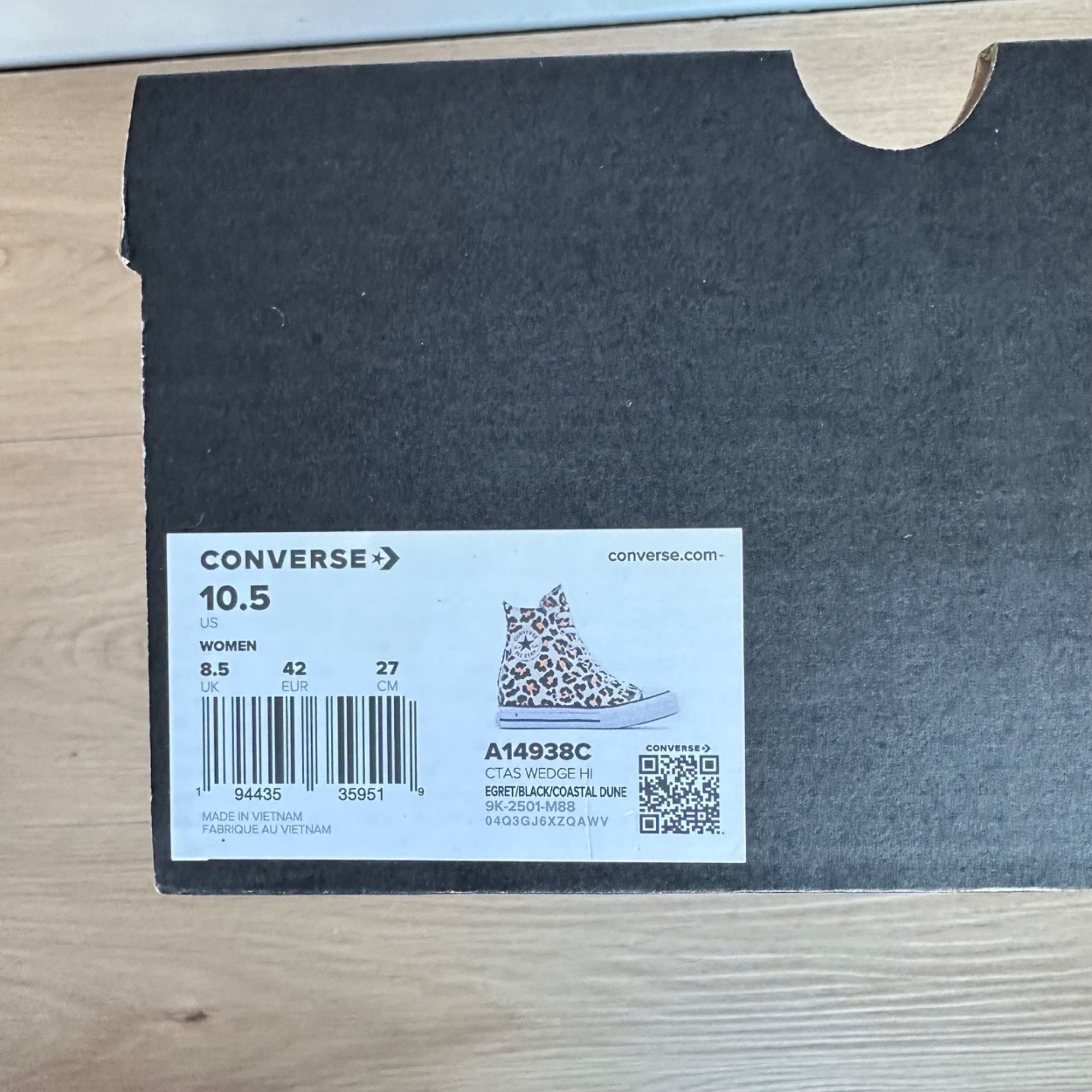 Converse ❤️Converse Chuck Taylor Wedge Platform Leopard Sz 10.5 Women Size US 10.5 / IT 40.5 - 8 Thumbnail