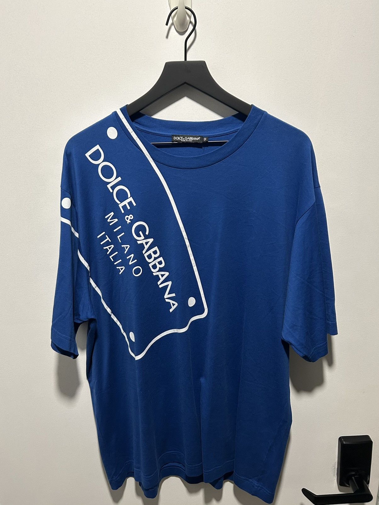 Dolce & Gabbana Dolce & Gabbana Plaque-Print Tee Size US L / EU 52-54 / 3 - 1 Thumbnail