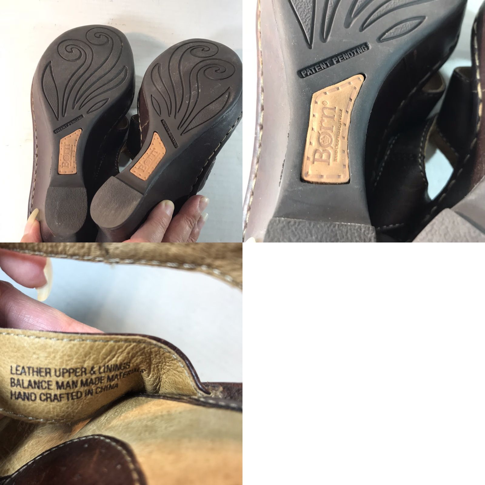 Born VINTAGE Børn Leather Wedge Sandals Womens Size 8 Open Toe Strappy Summer Casual Heel Shoes Size US 8 / IT 38 - 8 Thumbnail