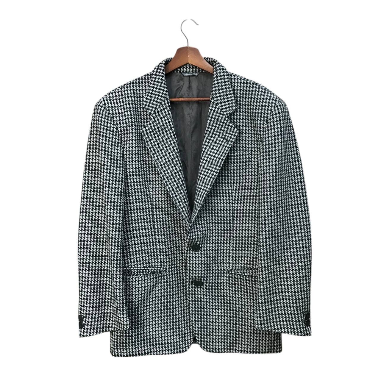 Valentino VINTAGE-OLIVER by VALENTINO HOUDSTOOTH BLAZER Size 48R - 9 Thumbnail