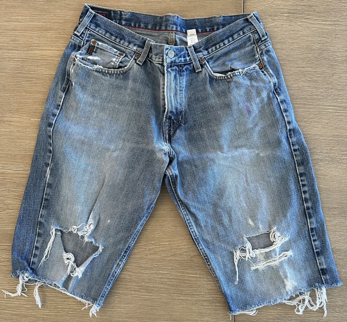 Abercrombie & Fitch A&F vintage 90s jeans cut off shorts ripped Size US 34 / EU 50 - 1 Thumbnail