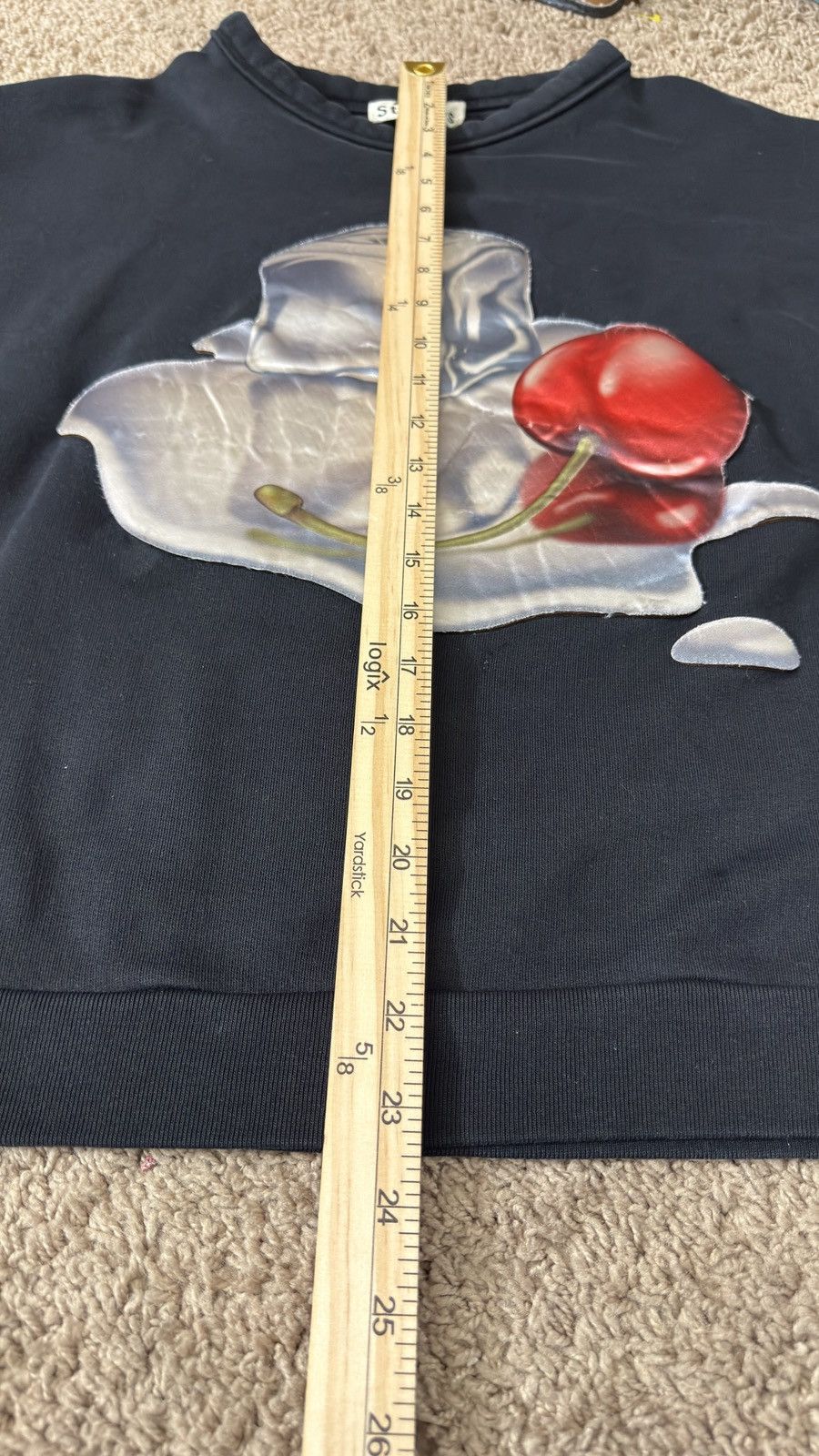 Acne Studios Flames CAW17 Cherry Ice Cube Sweatshirt Size US XS / EU 42 / 0 - 5 Thumbnail