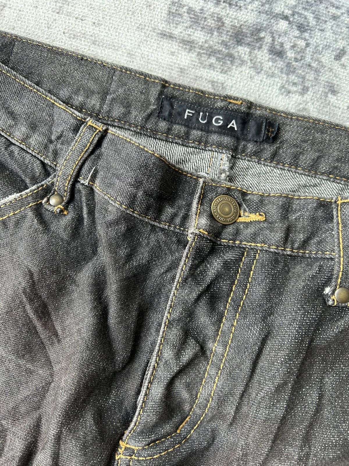 GOSTAR DE FUGA Fuga Super Flared Rockstar Jeans Size US 31 - 16 Thumbnail
