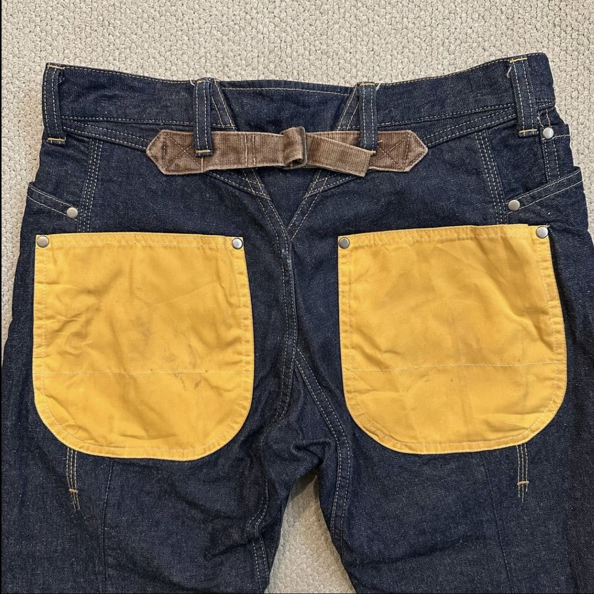 Junya Watanabe Junya Watanabe Cinch Back Denim Pants Size US 31 - 9 Thumbnail