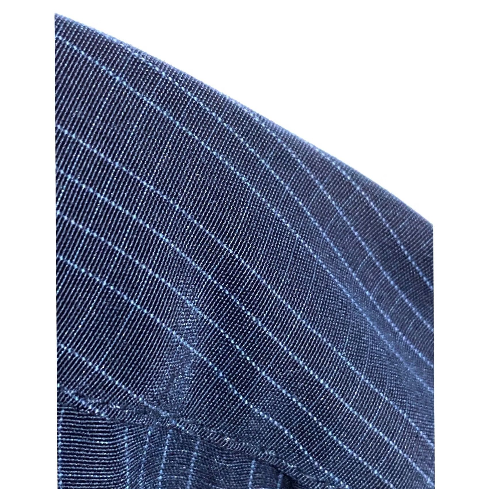 Vintage Montage Collection Shirt Mens 2XL Blue Button Striped Classic Preppy Minimalist Size US XXL / EU 58 / 5 - 4 Thumbnail
