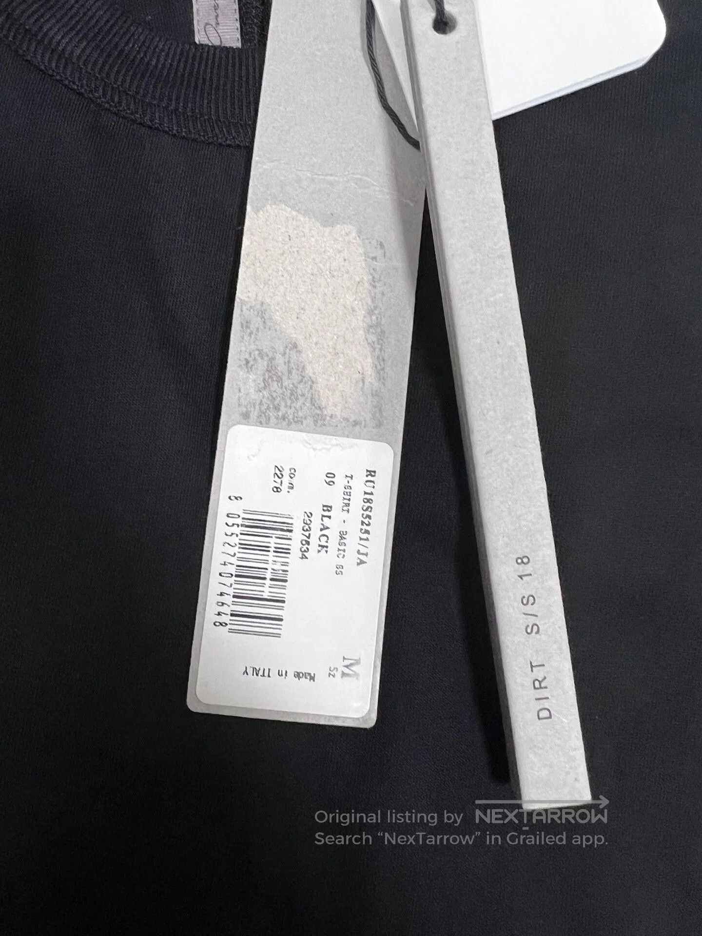 Rick Owens Rick Owens Black Short Sleeve T. Size US M / EU 48-50 / 2 - 6 Thumbnail