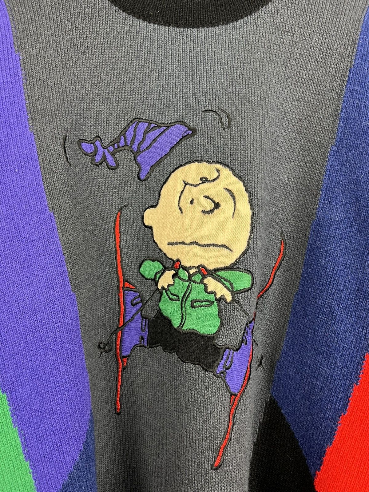 Jean Charles De Castelbajac JC DE CASTELBAJAC 90'S VINTAGE CHARLIE PEANUTS WOOL Sz 54 Size US L / EU 52-54 / 3 - 3 Thumbnail