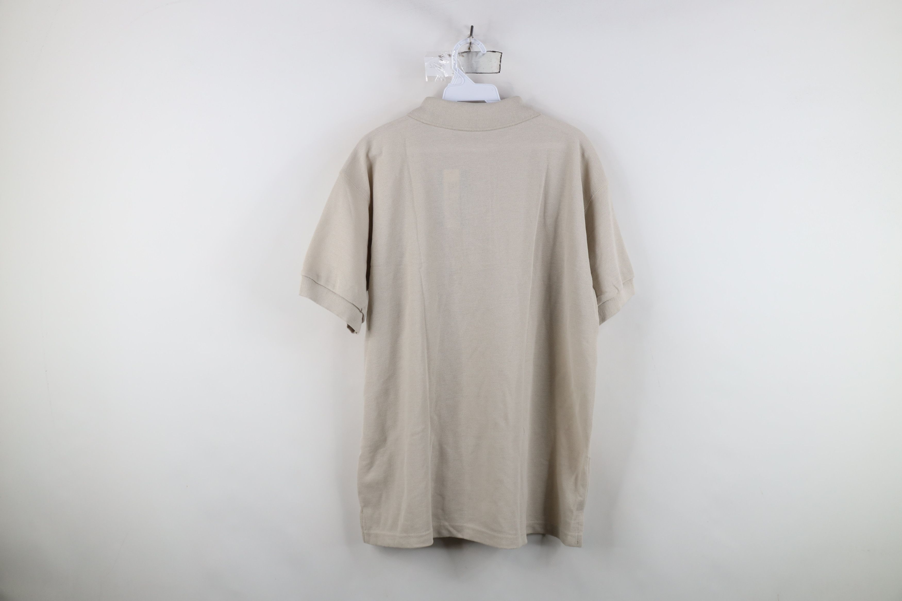 Vintage Deadstock Vintage 90s Streetwear Blank Golf Polo Shirt Beige Size L / US 10 / IT 46 - 9 Thumbnail