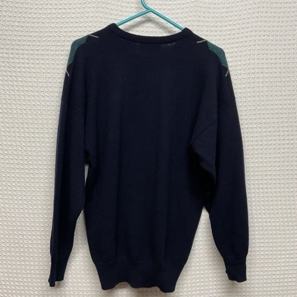 Brooks Brothers VTG Brooks Brothers Navy Lambs Wool CrewNeck Sweater Men 42 Size US L / EU 52-54 / 3 - 5 Thumbnail
