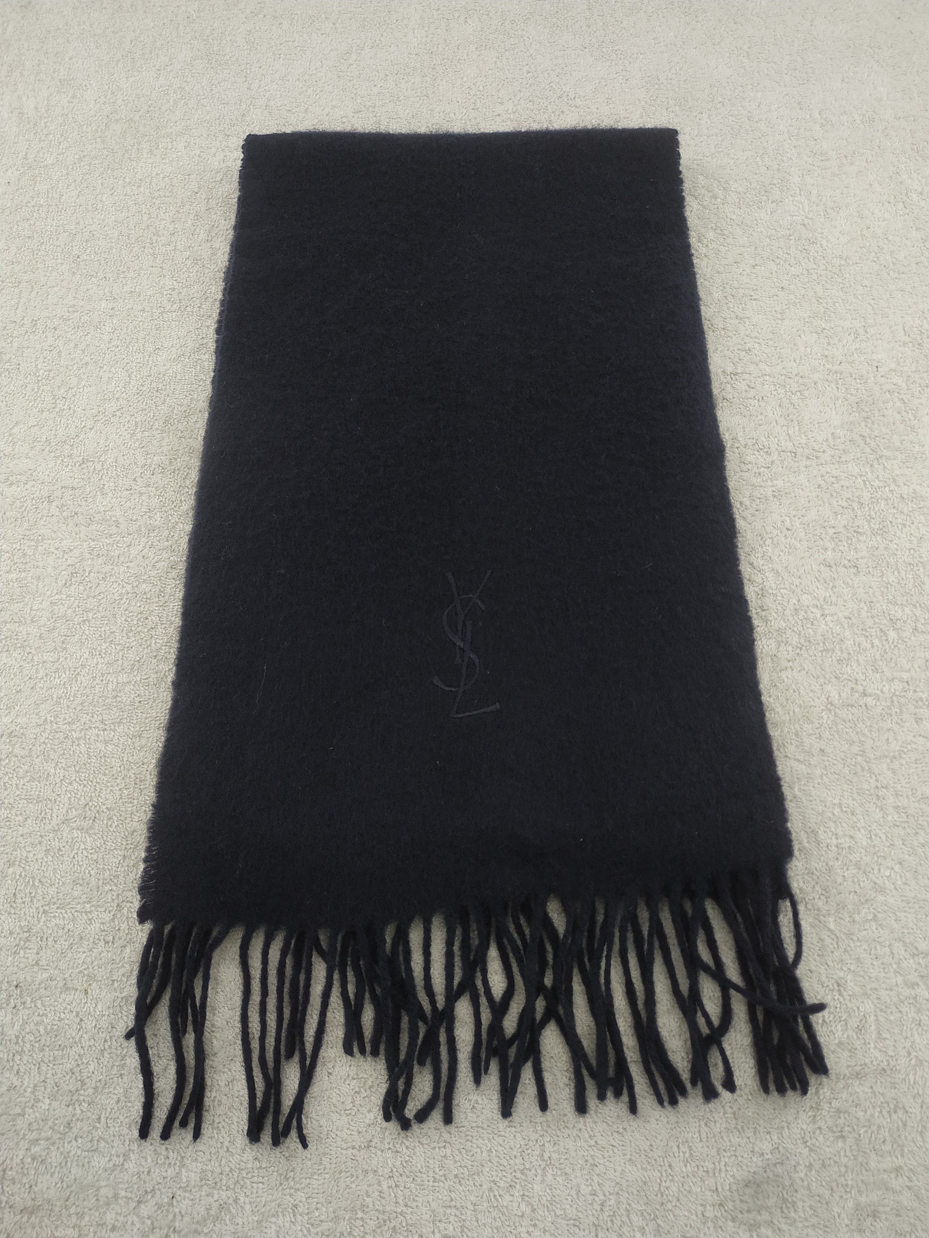 Yves Saint Laurent Vintage Yves Saint Lauren Wool Scarf/Muffler/Neckwear MF172 Size ONE SIZE - 1 Thumbnail