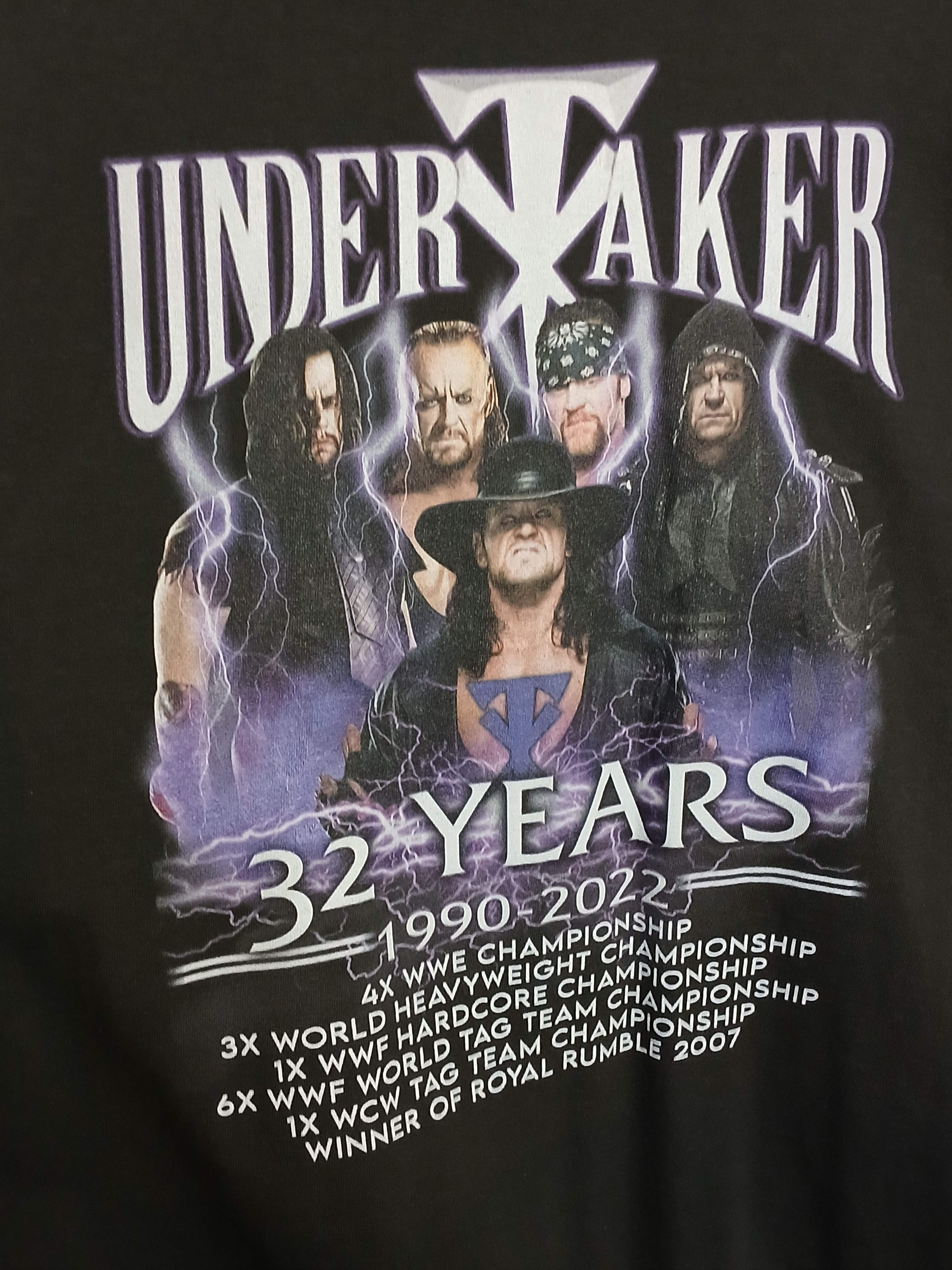 WWE × WWF WWE Undertaker Wrestling T-Shirt Size US XL / EU 56 / 4 - 3 Thumbnail
