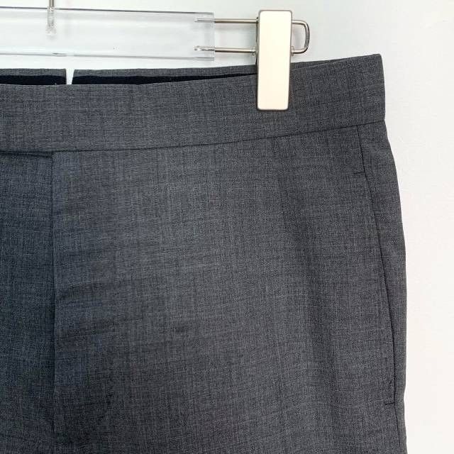 Thom Browne Thom Browne Mens Grey Wool Casual Shorts Size 44 Button Deta Size US 44 / EU 60 - 8 Thumbnail