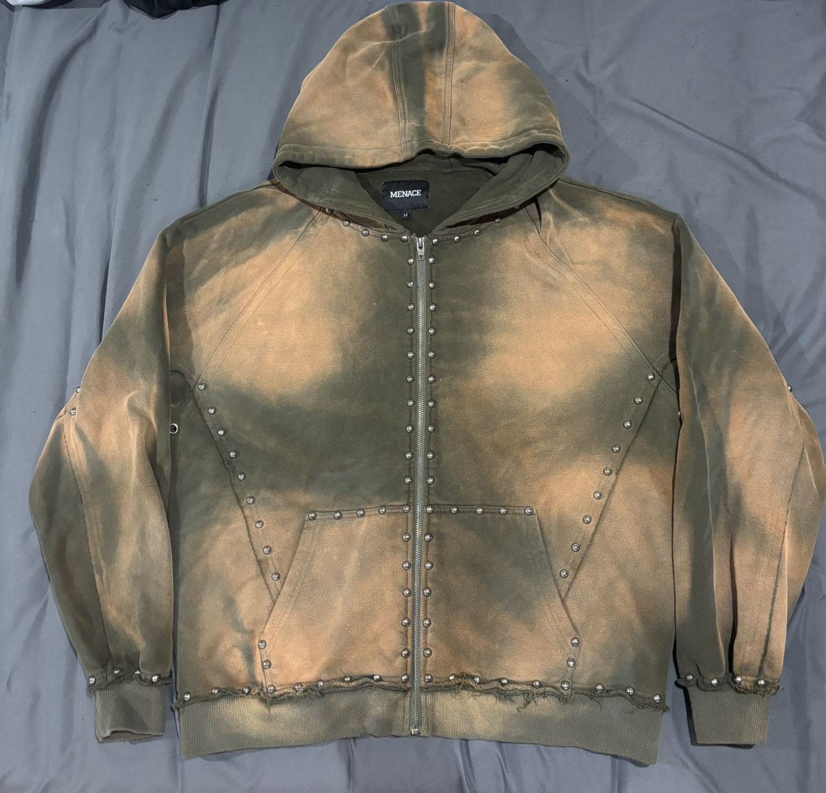 Menace Menace stud zip-up jacket Size US M / EU 48-50 / 2 - 1 Thumbnail