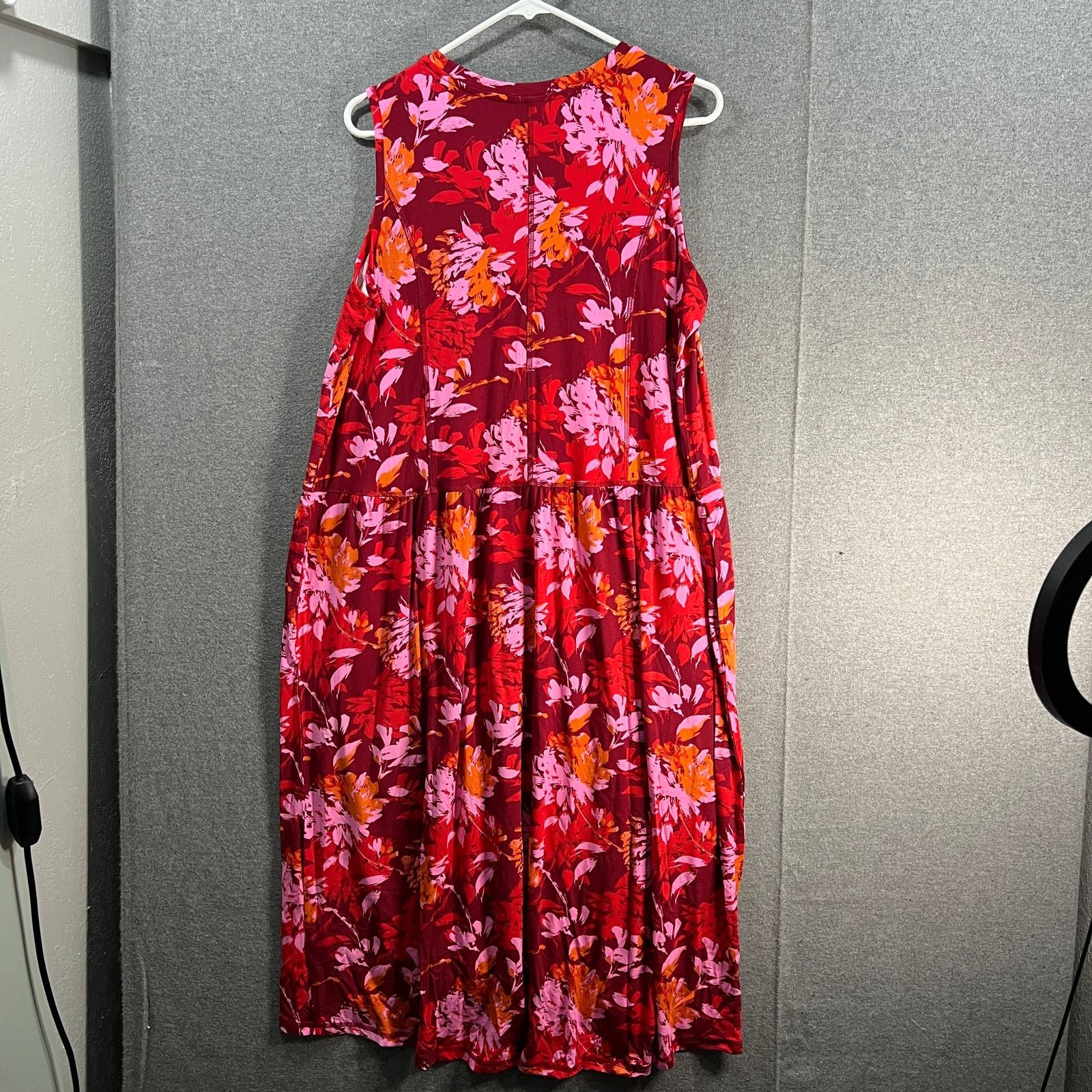 Other LOGO by Lori Goldstein Pink Dress Size Large Regular Rayon Size L / US 10 / IT 46 - 2 Thumbnail