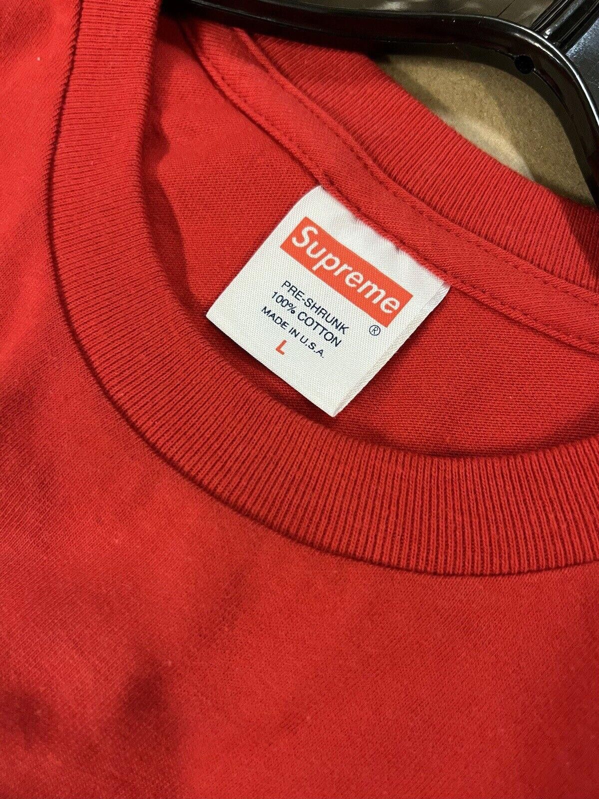 Supreme FW15 Supreme Lunar Tee T-Shirt Red Sz L Large 2015 Size US L / EU 52-54 / 3 - 5 Thumbnail