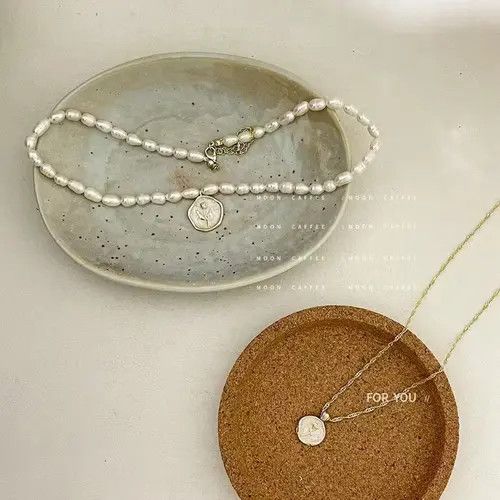Jewelry Retro Rose Flower Pendant Pearl Chain Necklace Size ONE SIZE - 2 Thumbnail