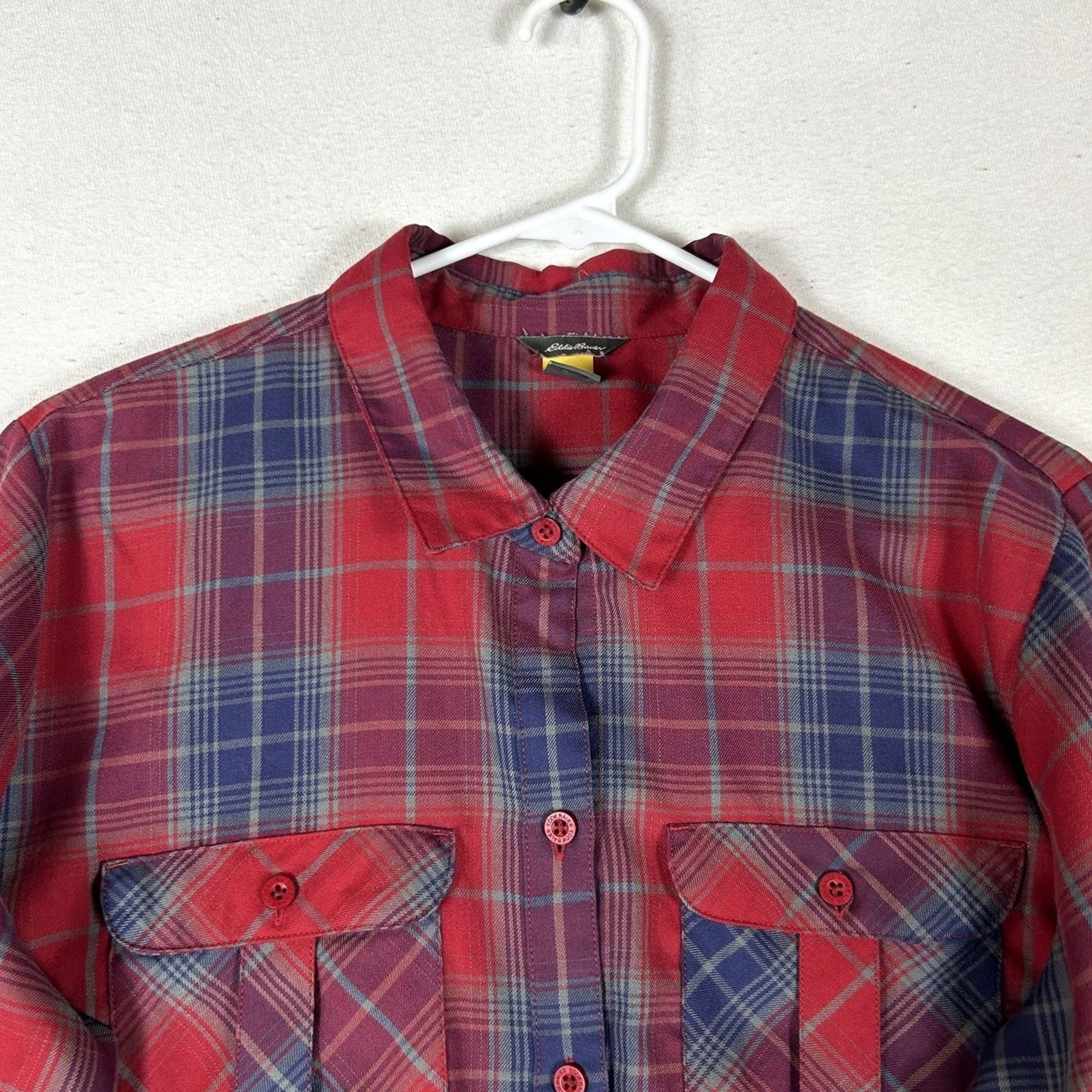 Eddie Bauer Eddie Bauer First Ascent Button Up Shirt Womens XL Plaid Long Sleeve Hiking Top Size XL / US 12-14 / IT 48-50 - 2 Thumbnail