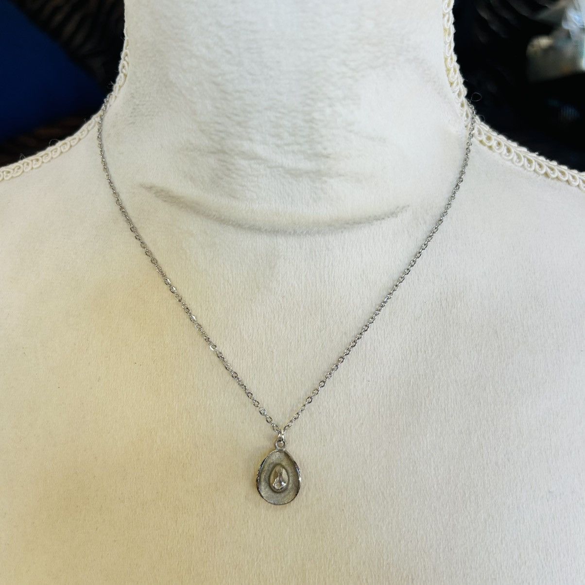 Handmade Handcrafted die-cut silver cowgirl hat pendant necklace Size ONE SIZE - 3 Thumbnail