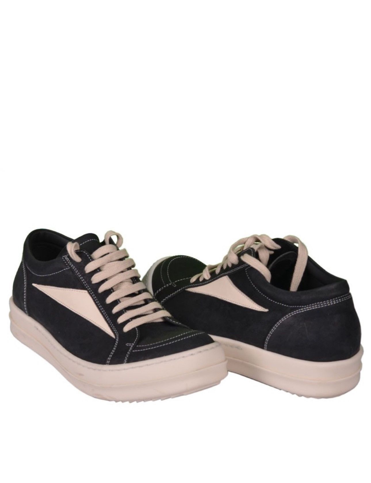 Rick Owens Last Size Rick Owens Vintage Low Black and Milk Sneakers Size US 9 / IT 39 - 2 Thumbnail