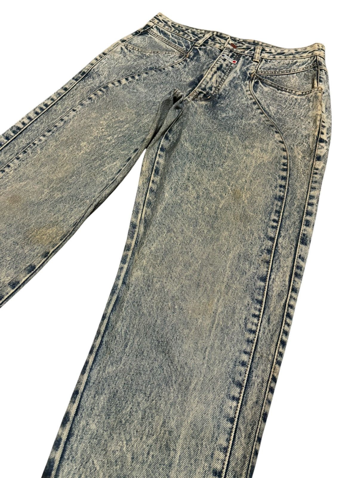 Edwin × Japanese Brand 90s Vintage Edwin Lot 1485 Acid Dirty Washed Jeans Size US 31 - 3 Thumbnail