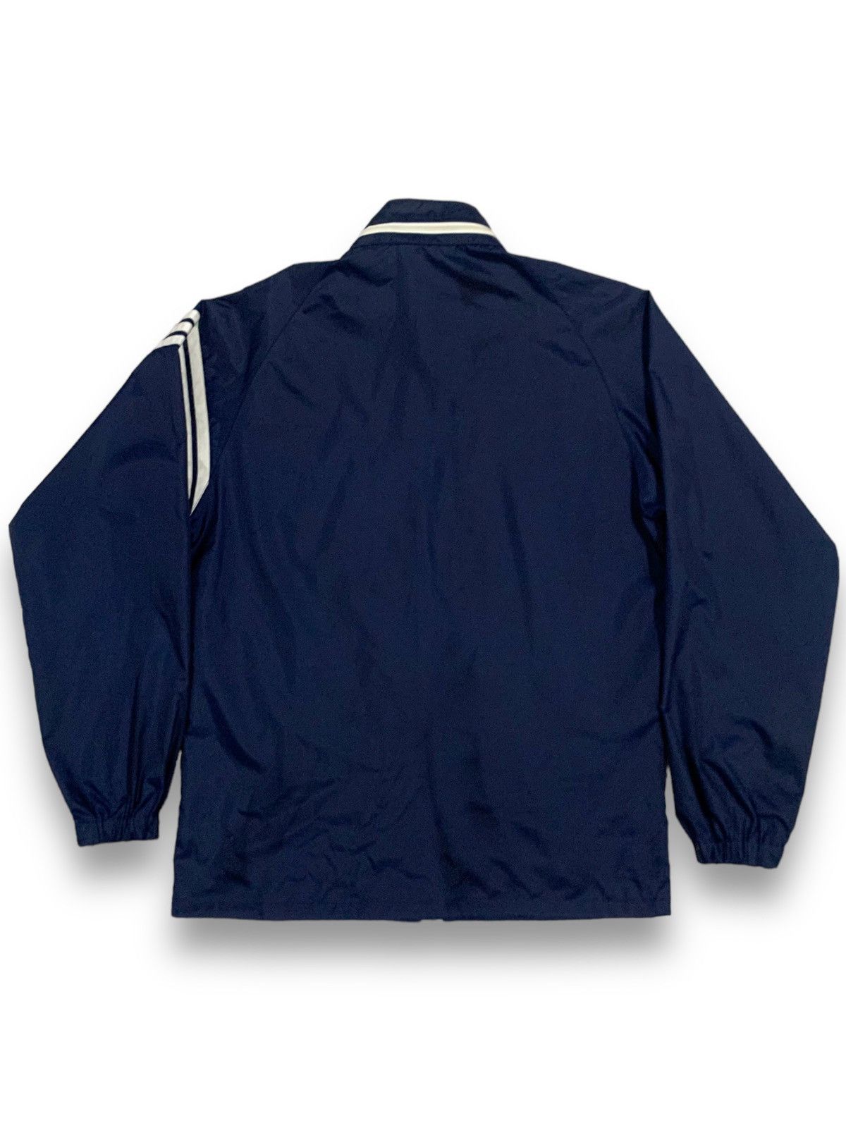 Adidas Vintage 80s Adidas Trefoil Full Zip Windbreaker Light Jacket Size US M / EU 48-50 / 2 - 2 Thumbnail