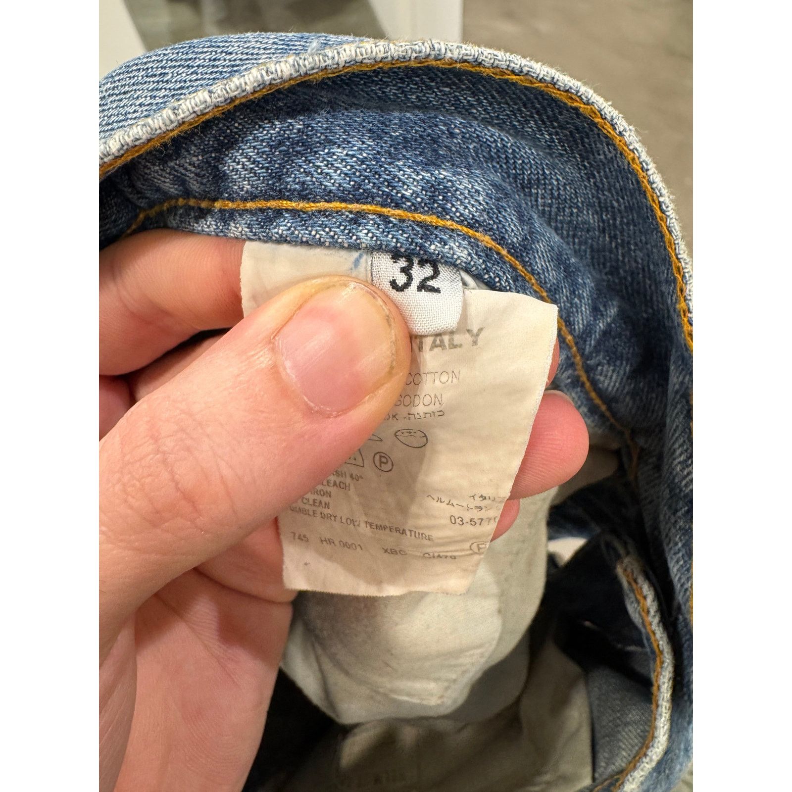 Helmut Lang 2000s Helmut Lang vintage sanded denim Size 24" / US 00 / IT 34 - 7 Thumbnail
