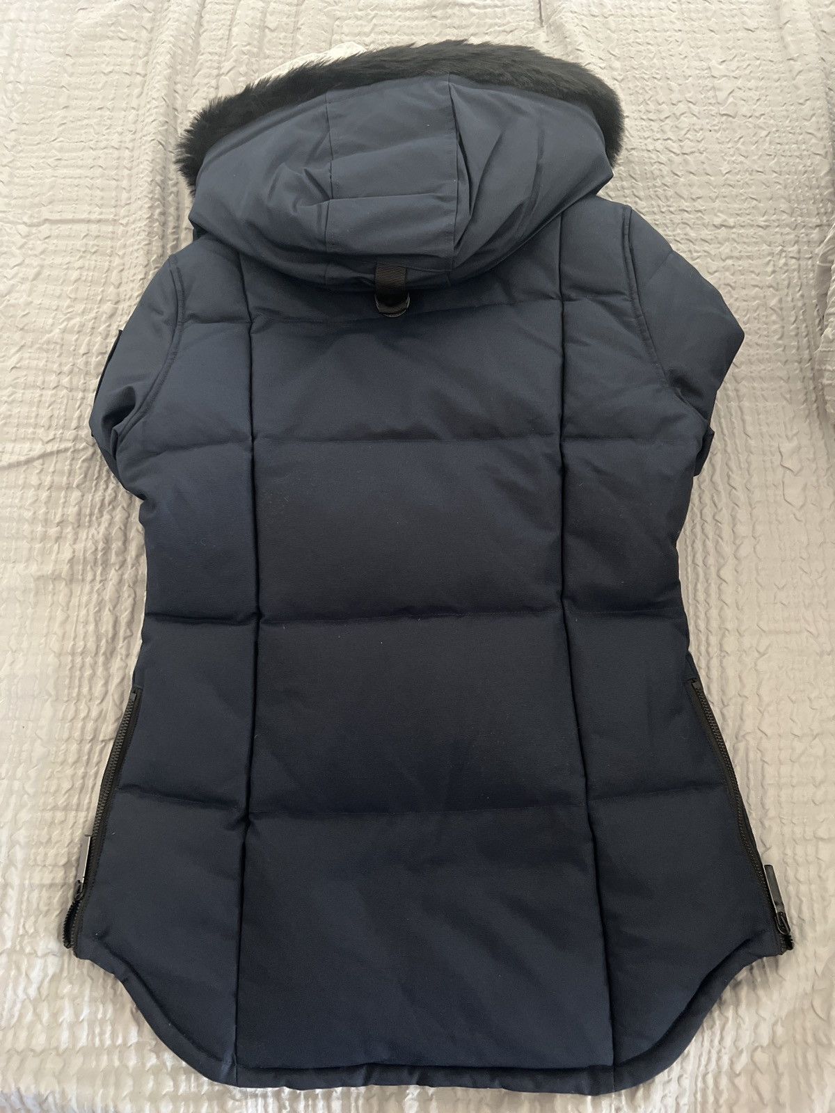 Moose Knuckles Womens Small Navy Parker Size S / US 4 / IT 40 - 2 Thumbnail
