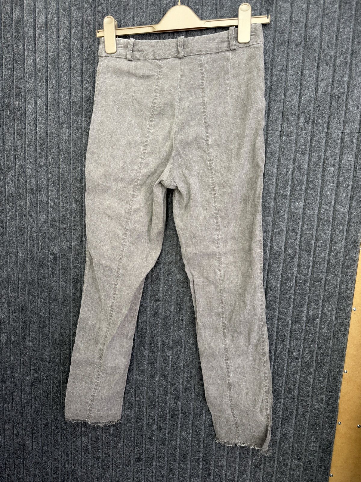 Annette Gortz Vintage Annette Gortz Gray Linen Blend Cropped women’s Pants Size 25" / US 0 / IT 36 - 11 Thumbnail