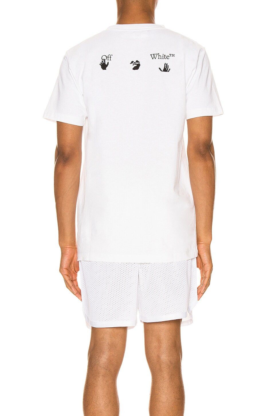Off-White White Swimming Man Big Logo T-Shirt Size L / US 10 / IT 46 - 4 Thumbnail