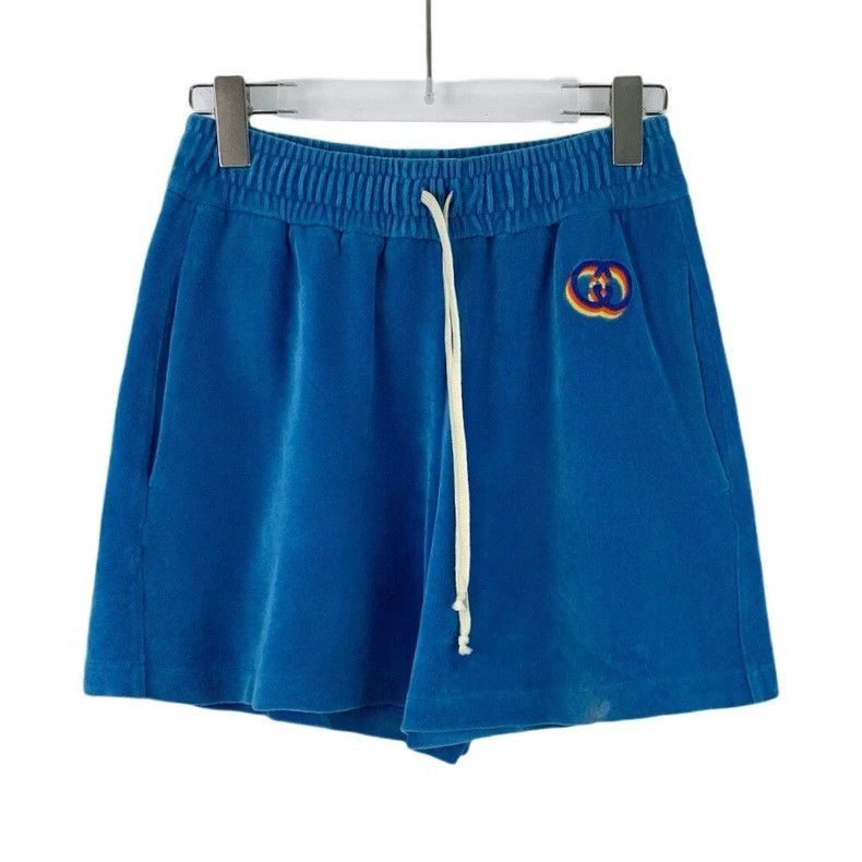 Gucci Gucci SizeXS Blue logo embroidered cotton drawstring casual Size US 27 - 1 Thumbnail
