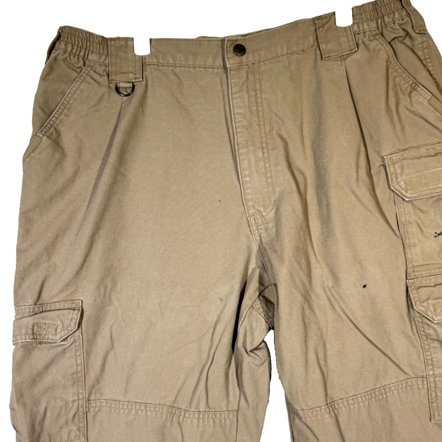 Vintage VINTAGE: No (omit) 5.11 Tactical Cargo Pants Men 40x30 Beige Cotton Workwear Utility Pants Cargo Pocket Baggy? Size US 40 / EU 56 - 4 Thumbnail