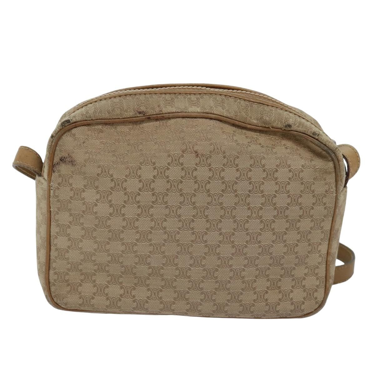 Celine CELINE Macadam Canvas Shoulder Bag Beige Size ONE SIZE - 3 Thumbnail