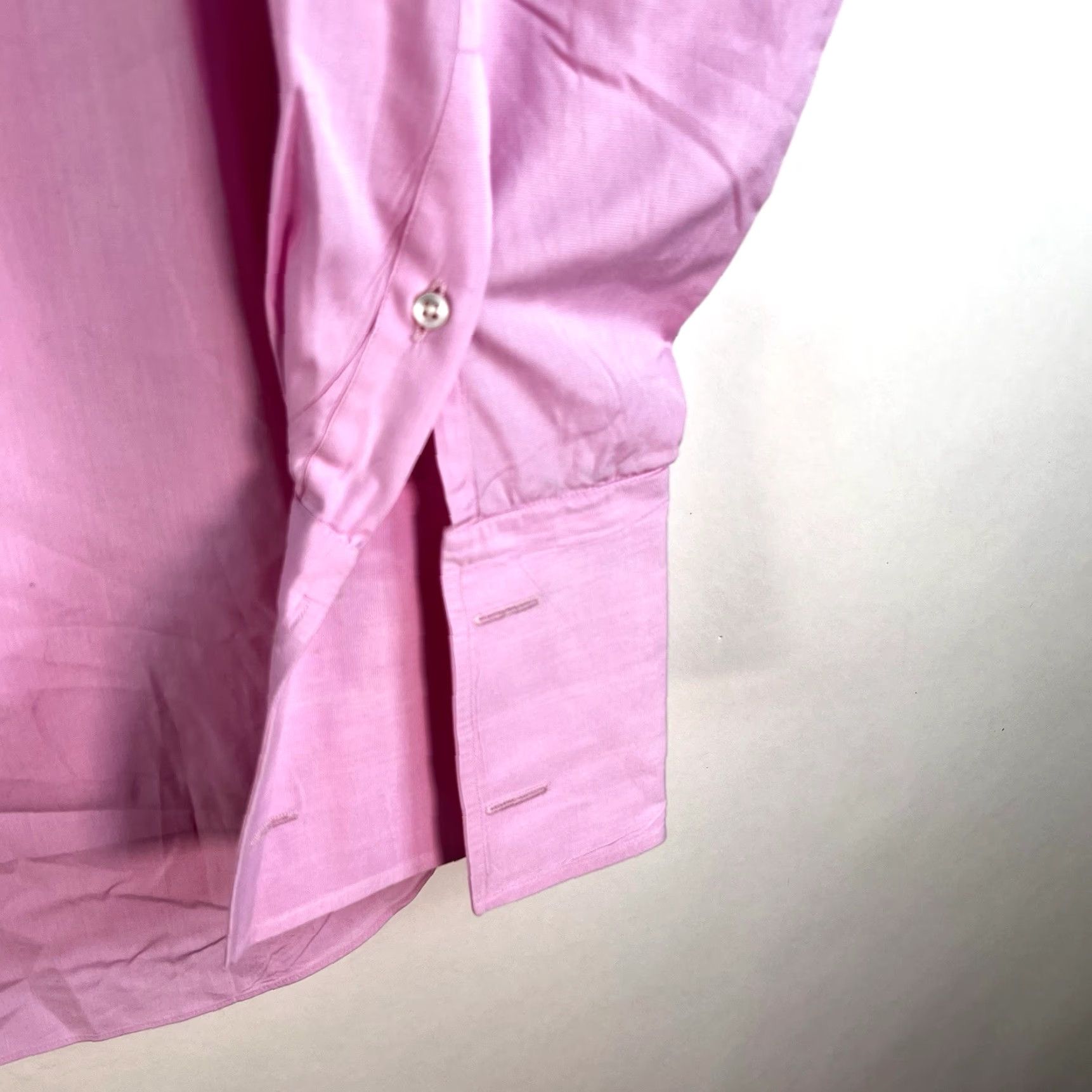 Ralph Lauren Ralph Lauren Dress Shirt Mens Size 16.5 Pink Barrel Cuff Italian Woven Regular Fit Size US L / EU 52-54 / 3 - 3 Thumbnail