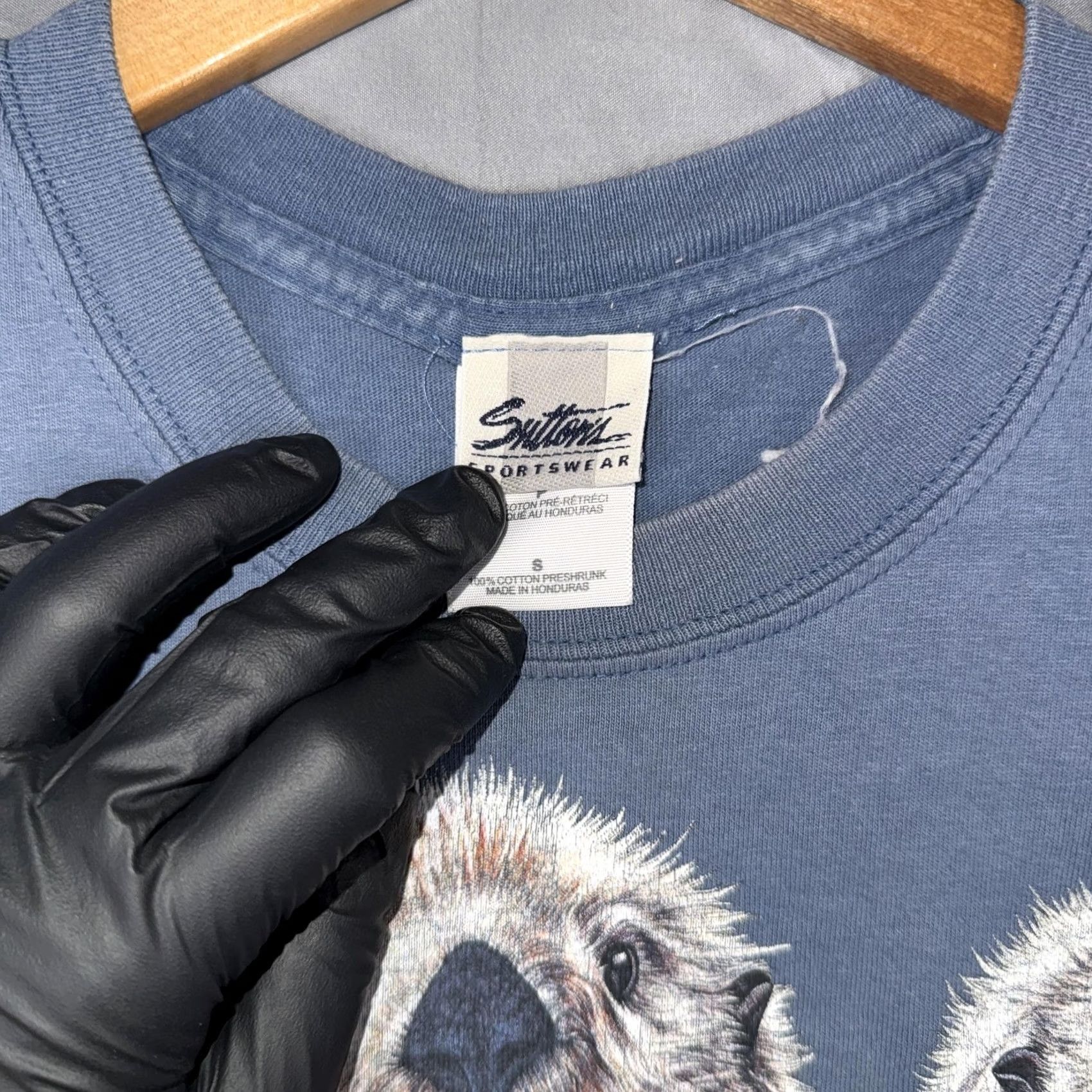 Vintage VINTAGE Sutton's Sportswear Elkhorn Slough Safari Sea Otters Graphic Shirt Sz S Mens Small Blue graphic print Animals Safari 90s Size US S / EU 44-46 / 1 - 3 Thumbnail