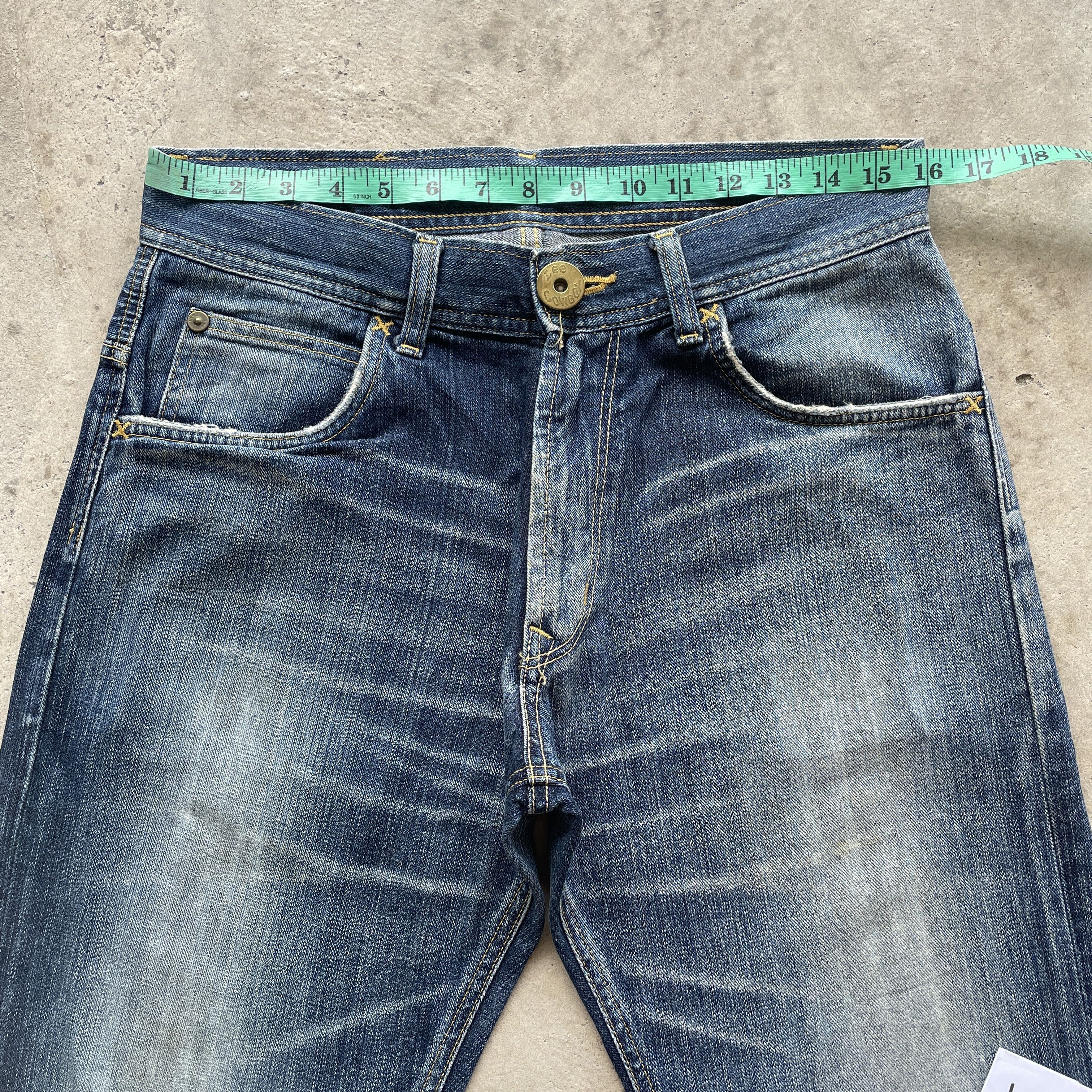 Japanese Brand Vintage Lee Japan Jeans Buckle Denim Pants Faded W32x30.5 Size US 32 / EU 48 - 5 Thumbnail