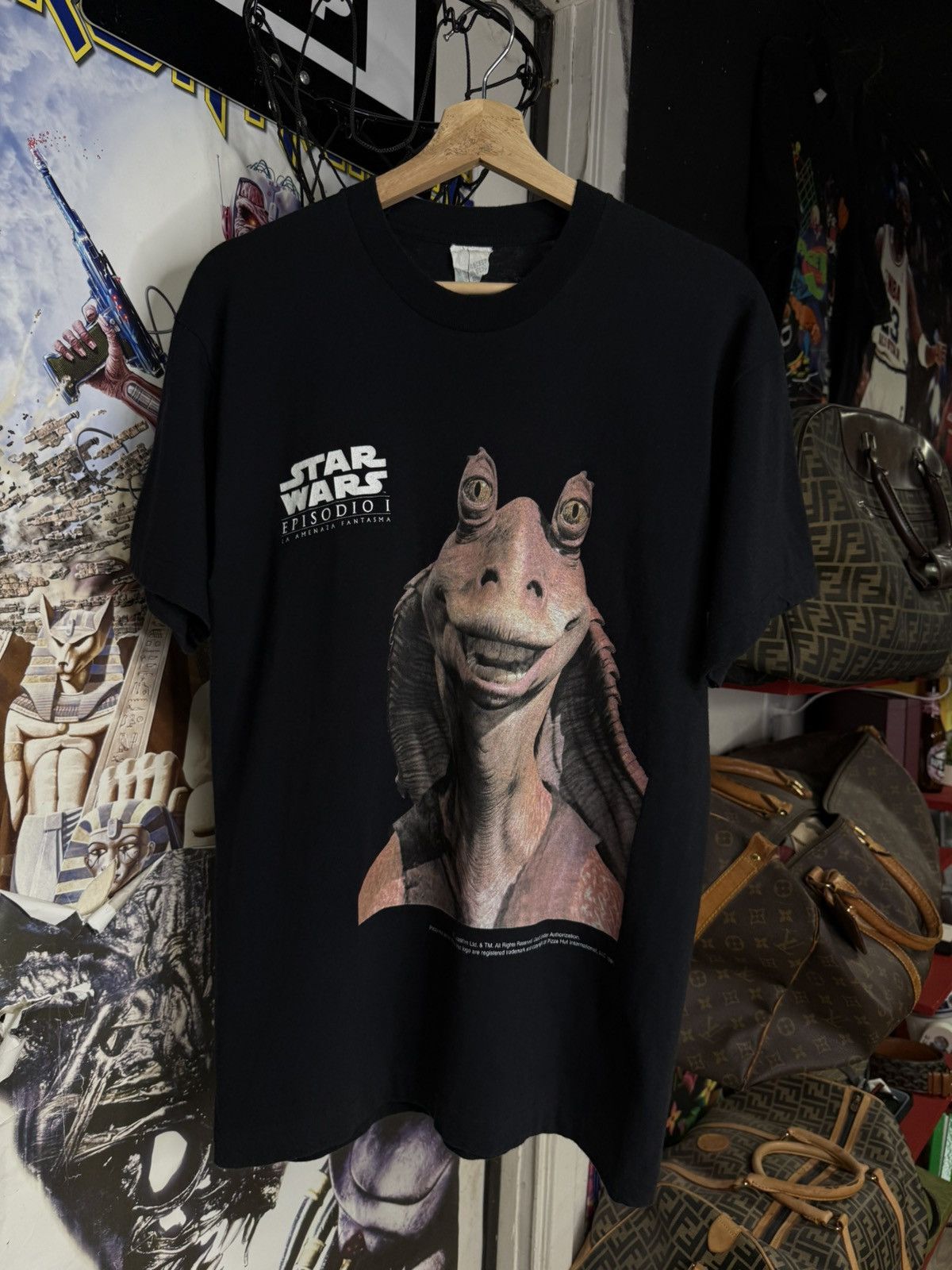 Vintage Vintage 90’s Jar Jar T-Shirt Vtg Star Wars Movie Tee Medium Size US M / EU 48-50 / 2 - 1 Thumbnail