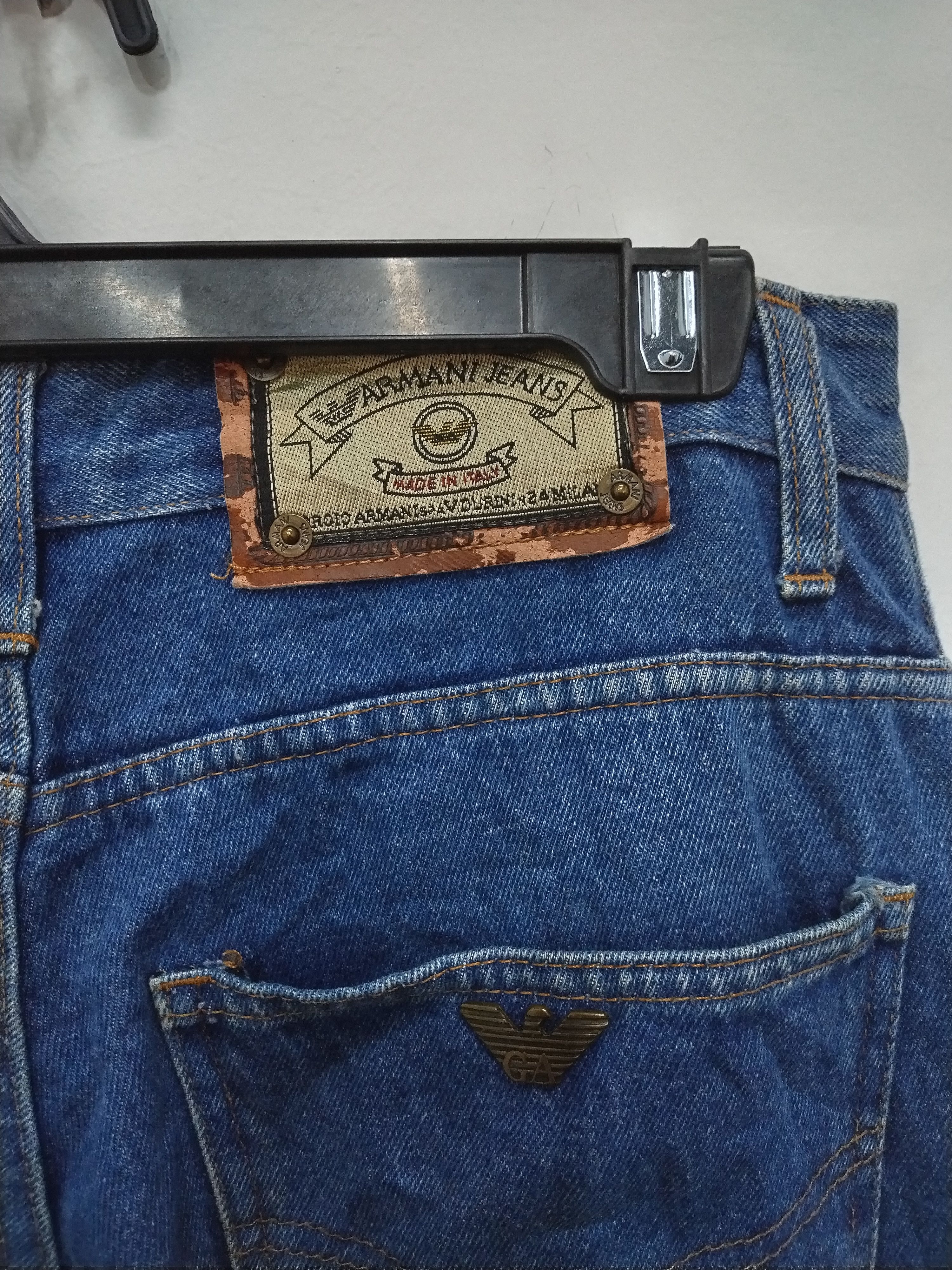 Giorgio Armani × If Six Was Nine × Vintage 💥 Vintage GA Armani Jeans sunfaded blue Jeans made in italy Size US 33 - 13 Thumbnail