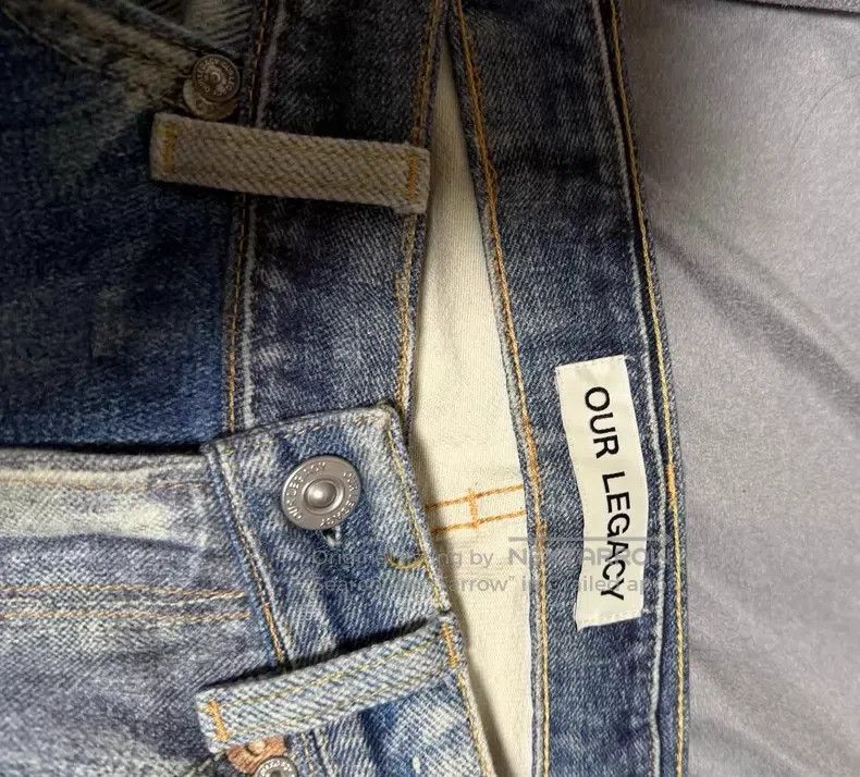 Our Legacy Our Legacy Digital Print Distressed Denim Pants Size US 32 / EU 48 - 2 Thumbnail
