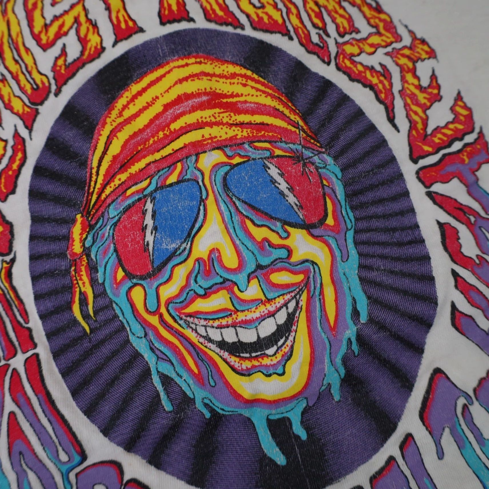 Vintage VINTAGE Grateful Dead Fire on the Mountain Lyrics Graphic T Shirt Size US XL / EU 56 / 4 - 6 Thumbnail