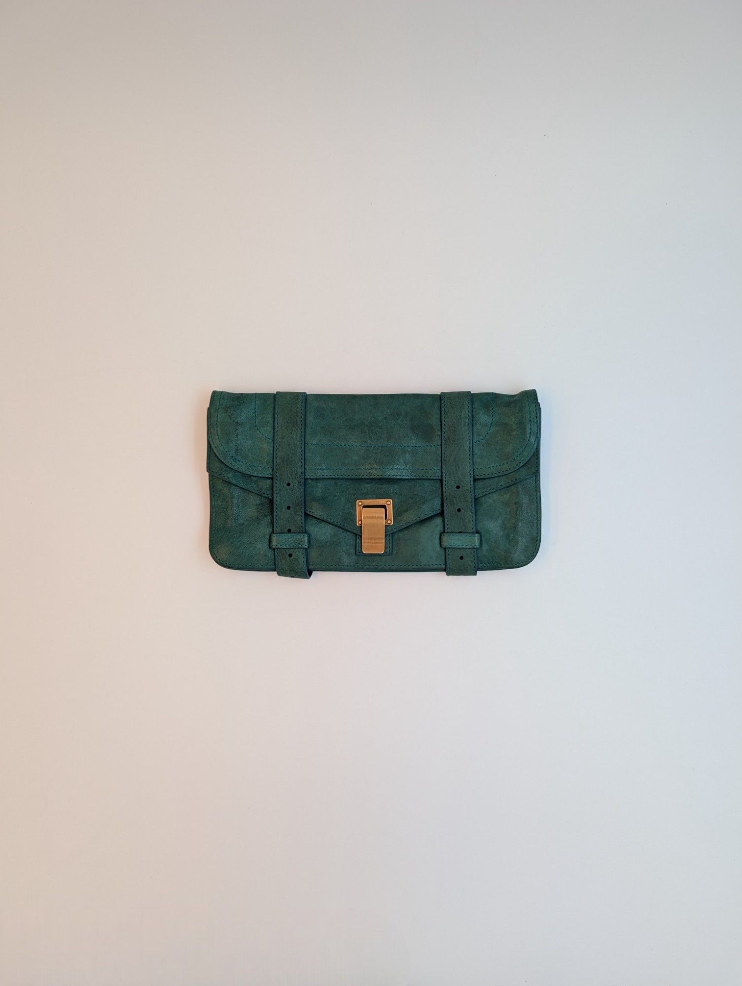 Proenza Schouler Teal PS1 Clutch Size ONE SIZE - 1 Thumbnail